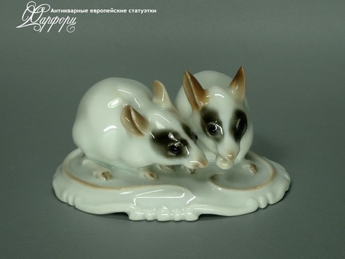Купить фарфоровые статуэтки Rosenthal, Пара мышек, Германия